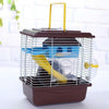 Pet Cage Hamster Cottage with Transparent Skylight Double Layer House