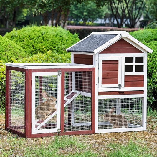Wooden Rabbit House Rabbit House Outdoor Wooden Coop With Ventilation
